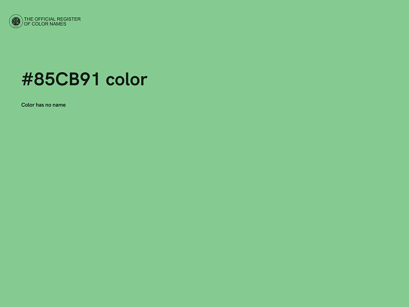 #85CB91 color image