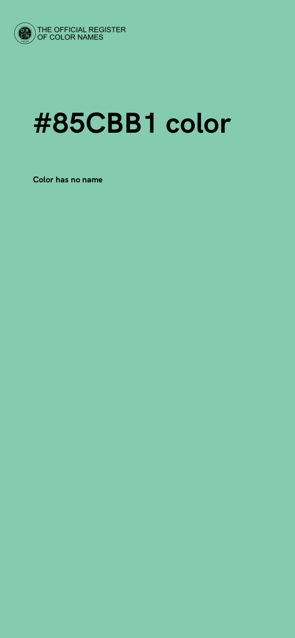 #85CBB1 color image