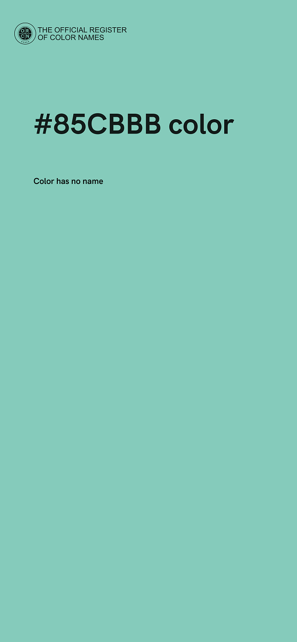 #85CBBB color image