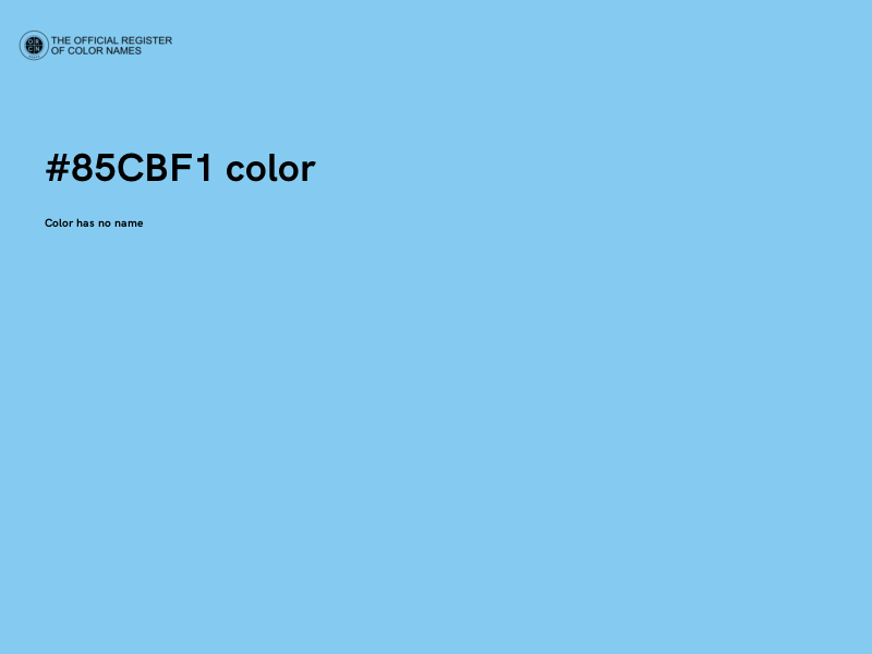 #85CBF1 color image