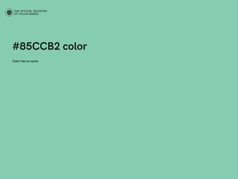 #85CCB2 color image