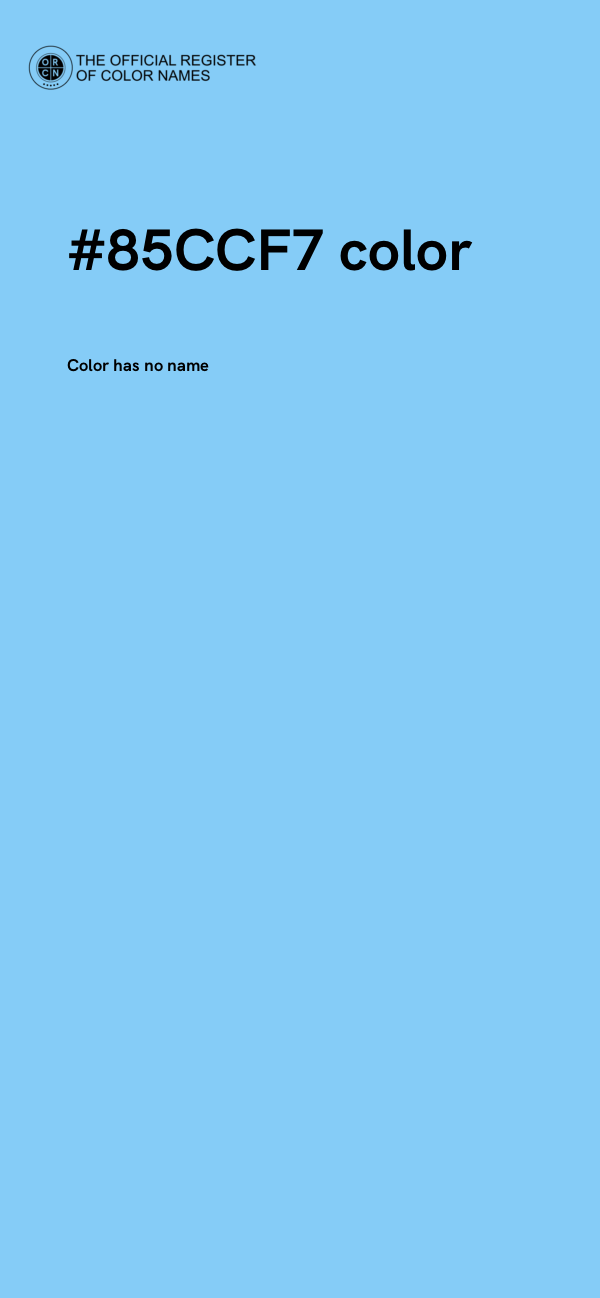 #85CCF7 color image