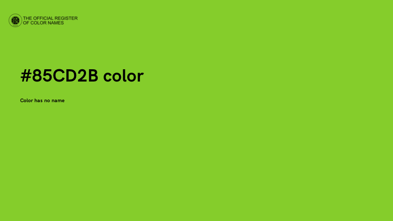 #85CD2B color image