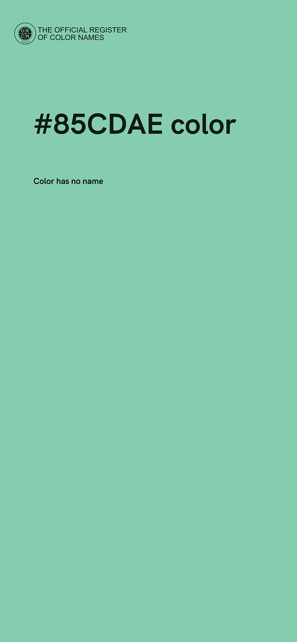#85CDAE color image
