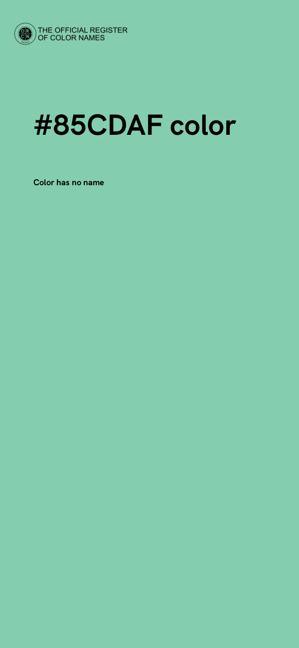 #85CDAF color image
