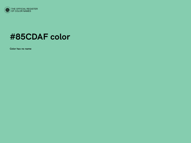 #85CDAF color image