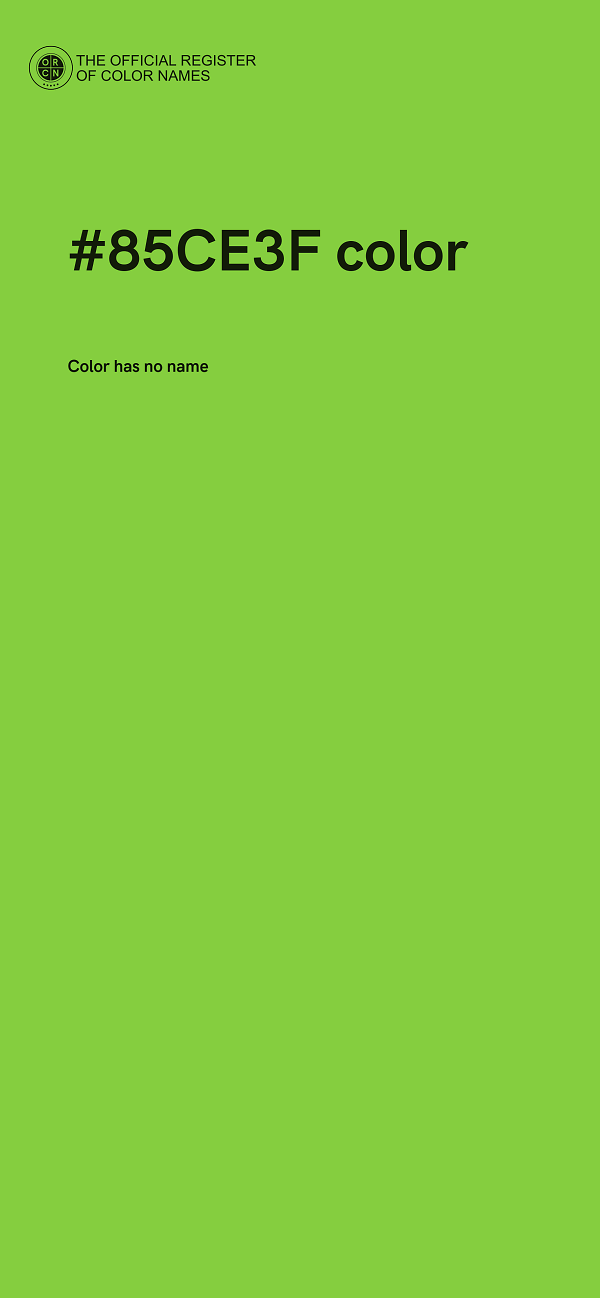 #85CE3F color image