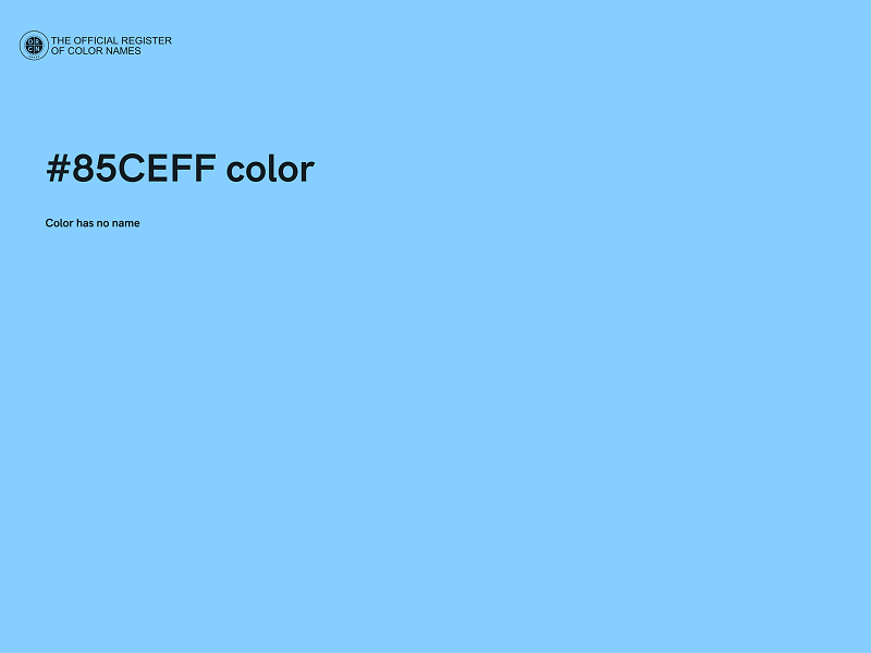 #85CEFF color image