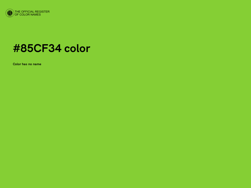 #85CF34 color image