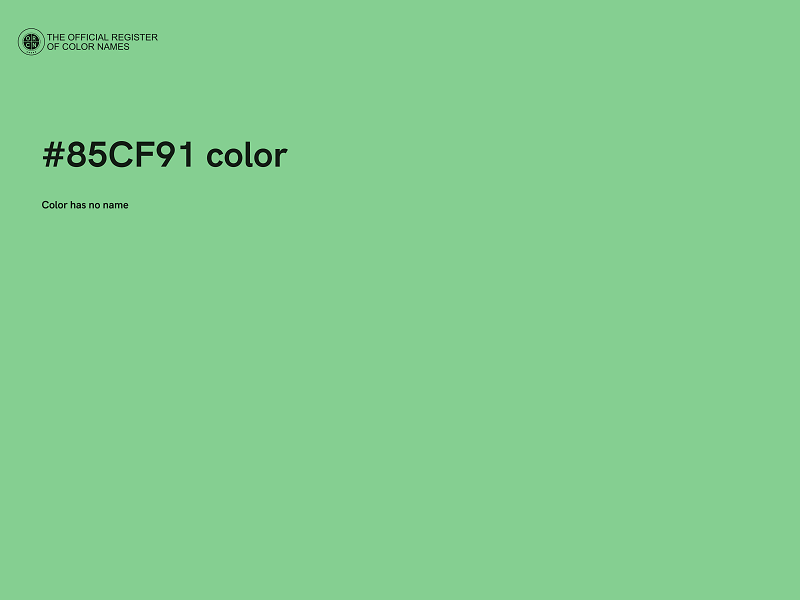 #85CF91 color image