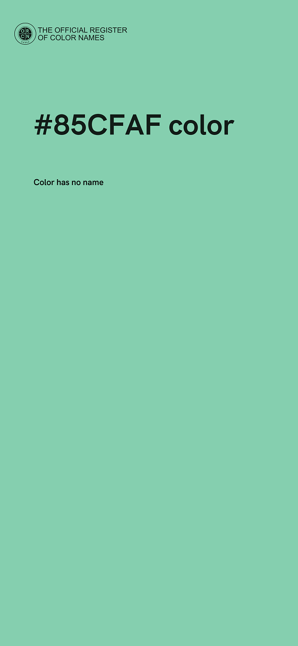 #85CFAF color image