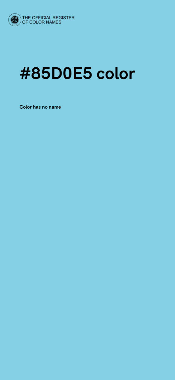 #85D0E5 color image