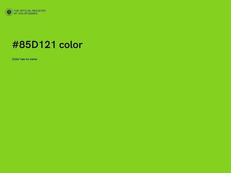 #85D121 color image