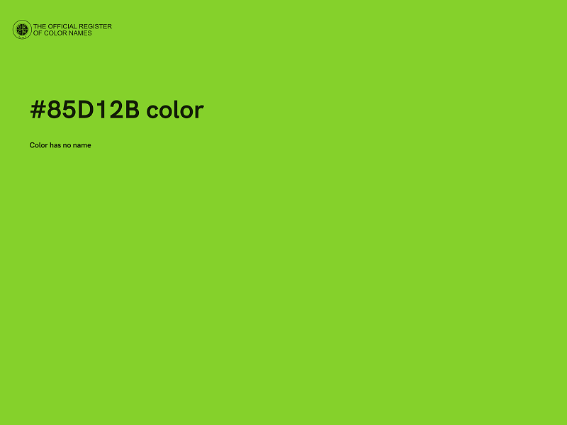 #85D12B color image