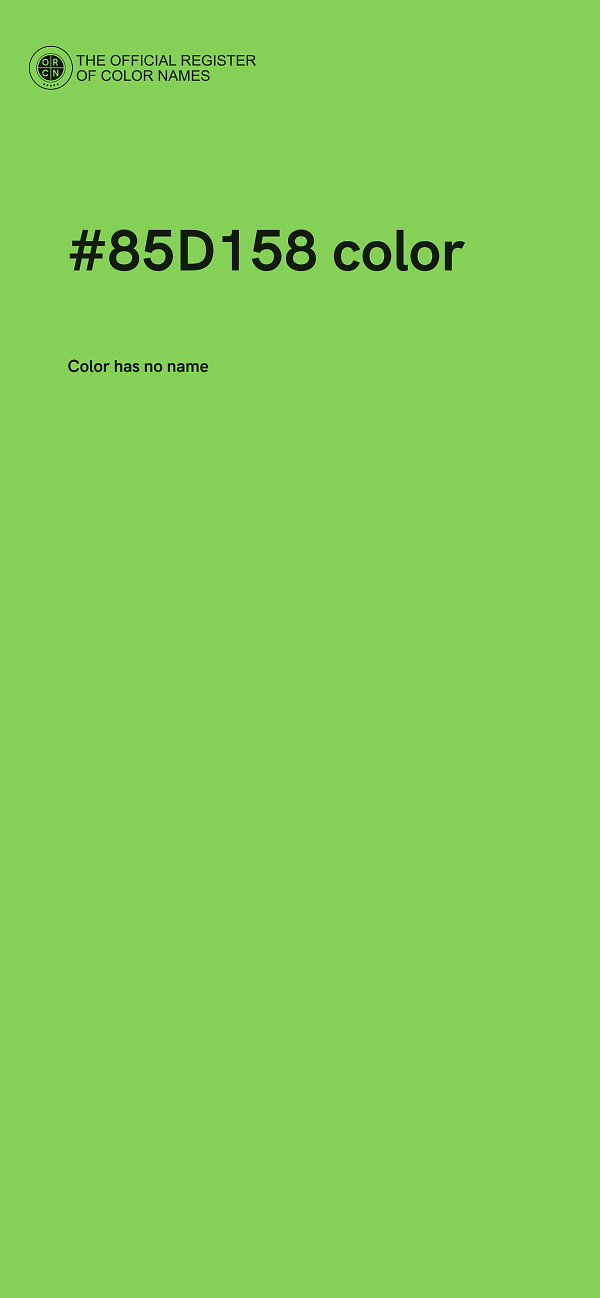 #85D158 color image
