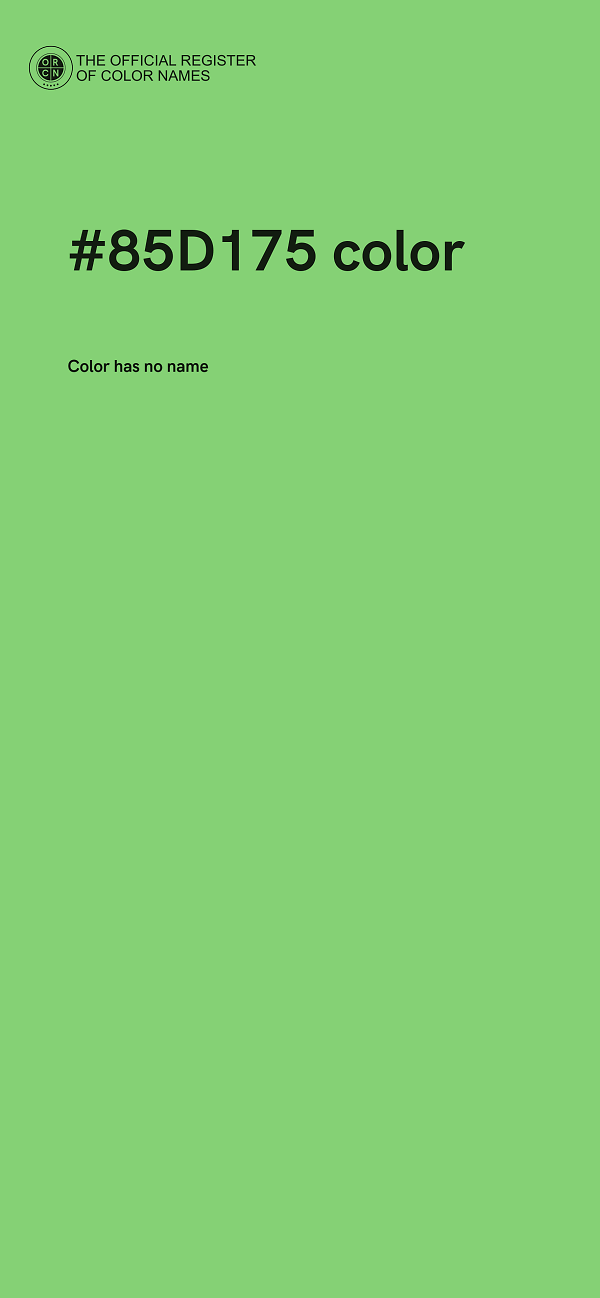 #85D175 color image