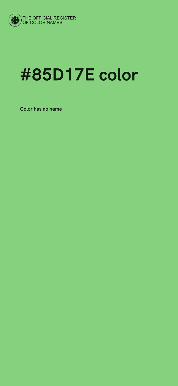 #85D17E color image