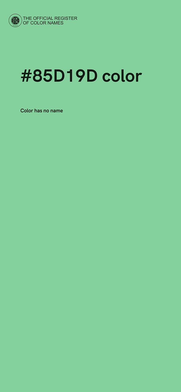 #85D19D color image