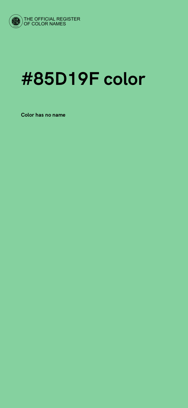 #85D19F color image