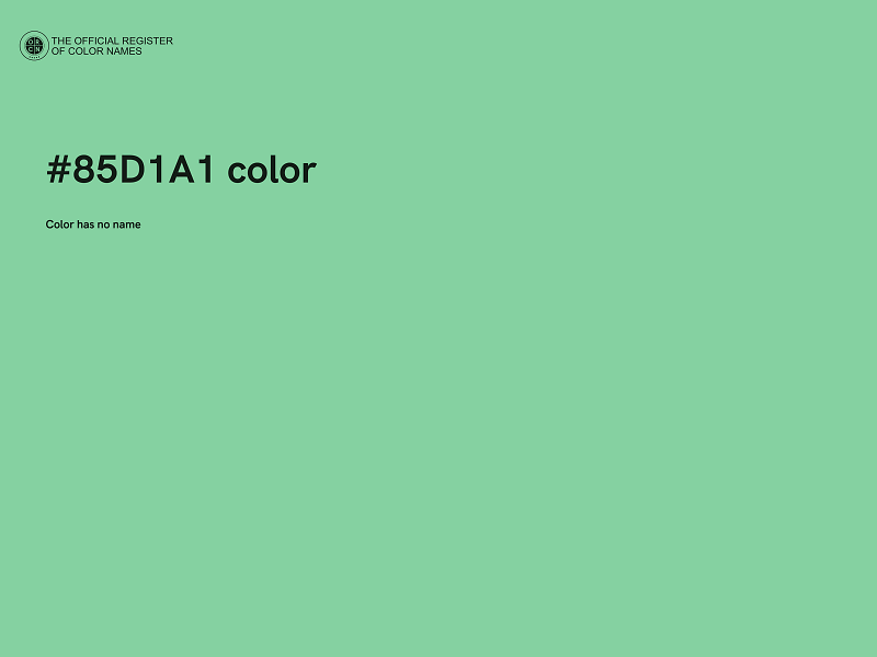 #85D1A1 color image