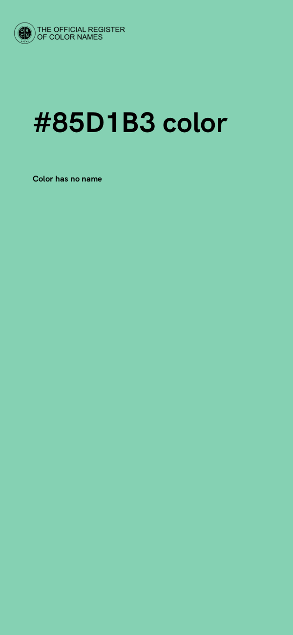 #85D1B3 color image