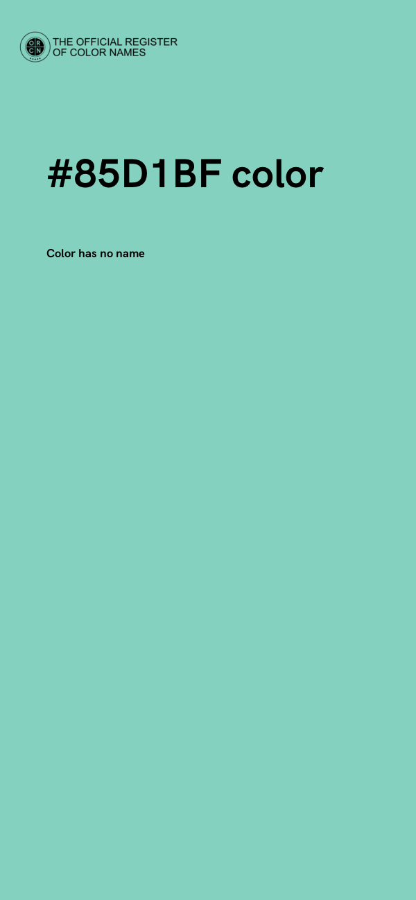#85D1BF color image