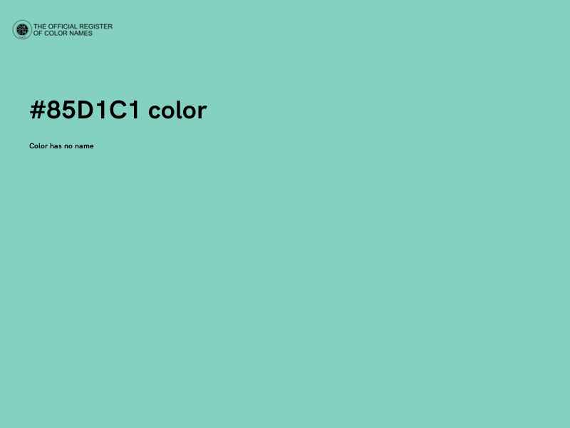 #85D1C1 color image