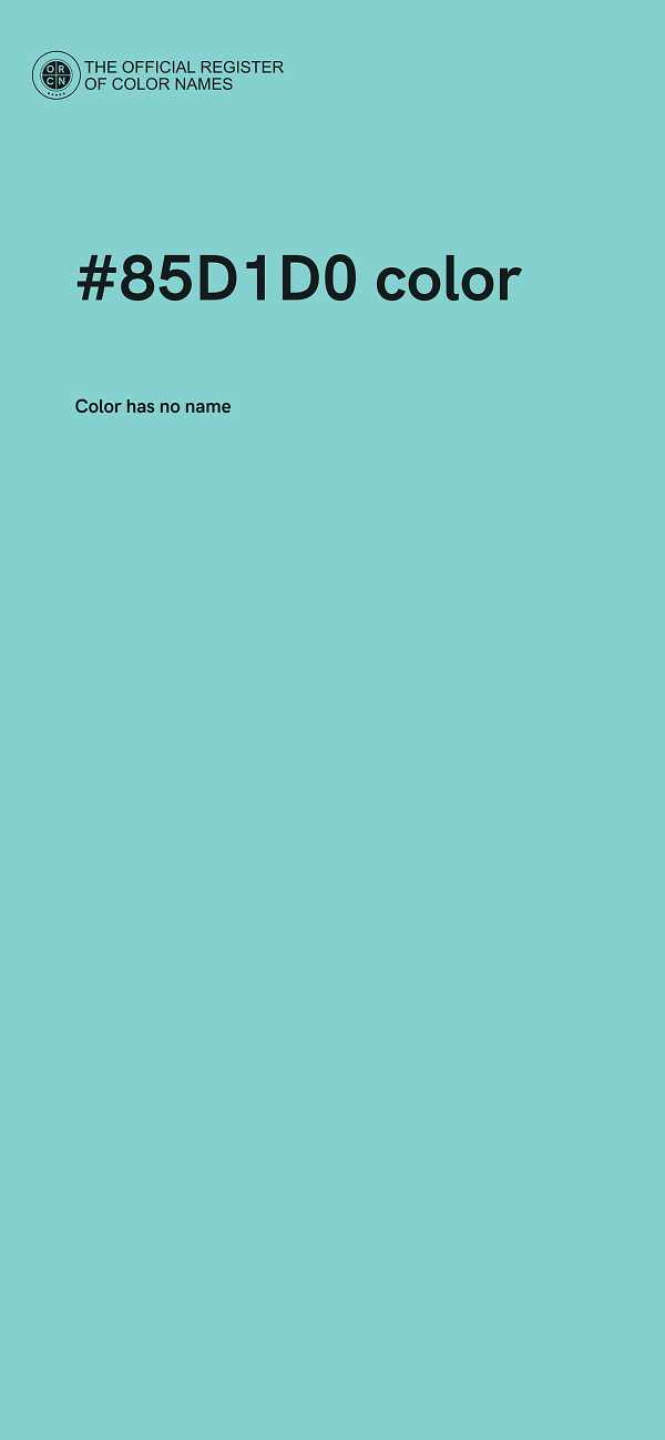 #85D1D0 color image