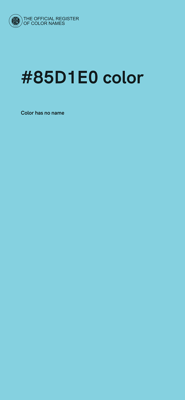 #85D1E0 color image