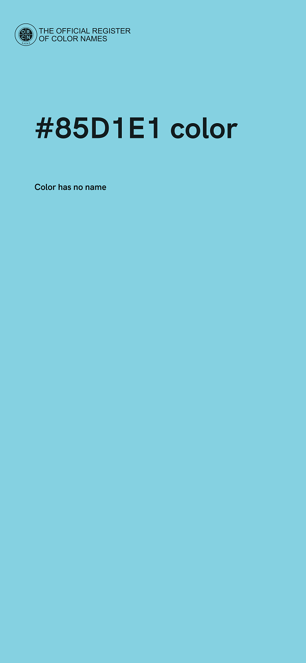 #85D1E1 color image