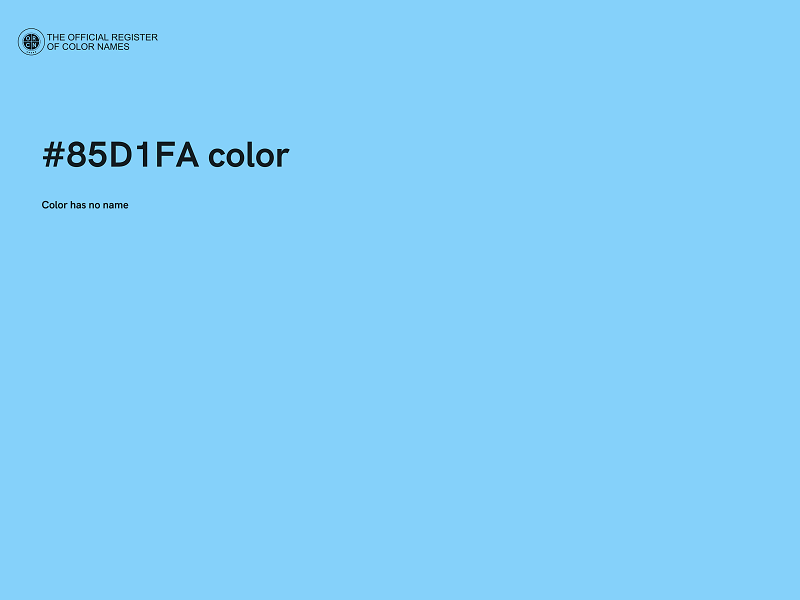 #85D1FA color image