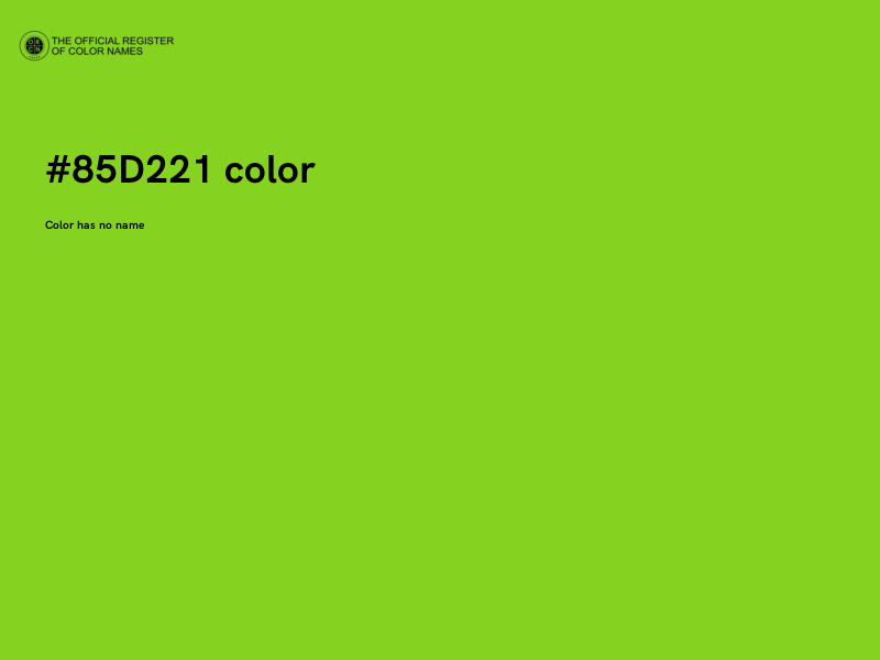 #85D221 color image