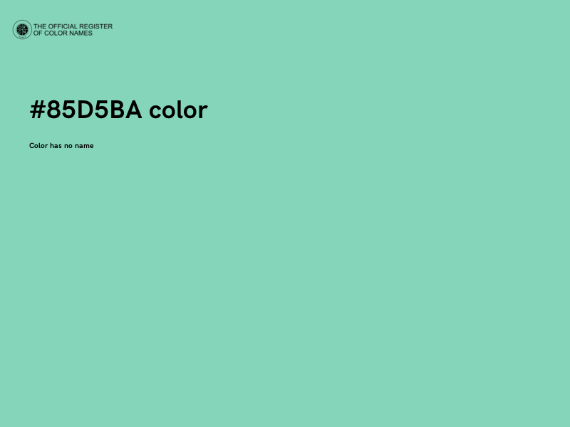 #85D5BA color image