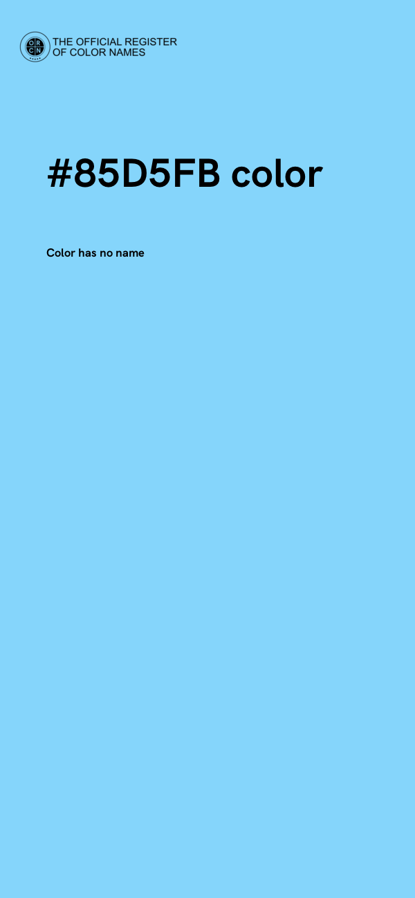 #85D5FB color image