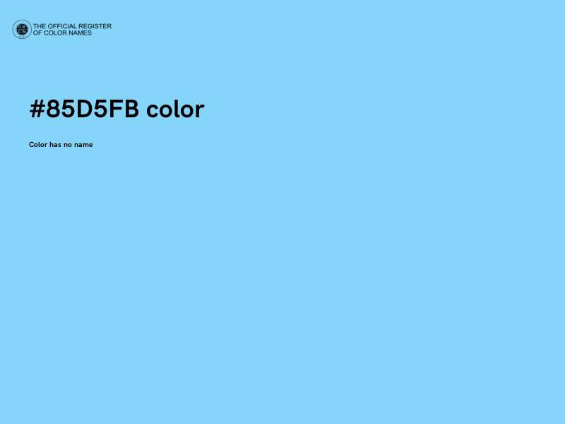 #85D5FB color image