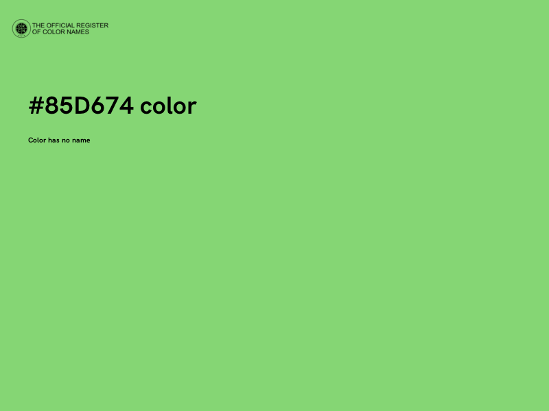 #85D674 color image