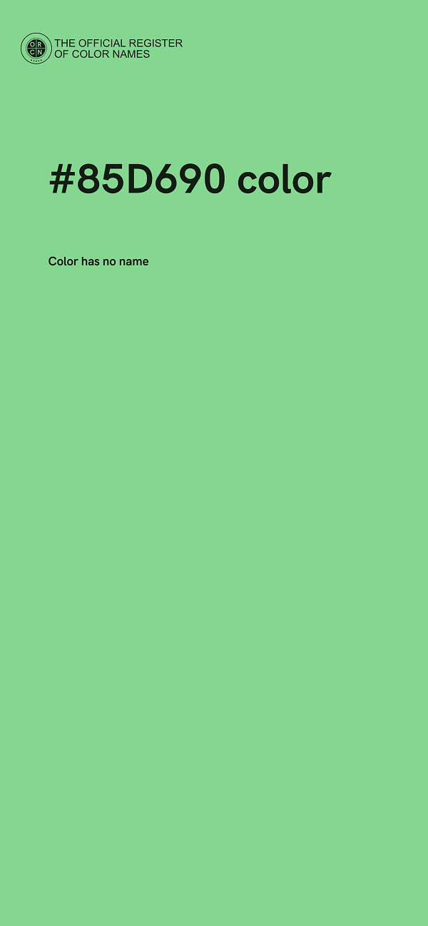 #85D690 color image