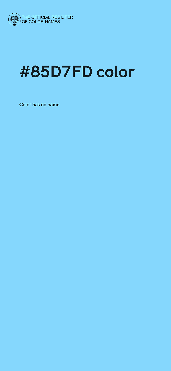 #85D7FD color image