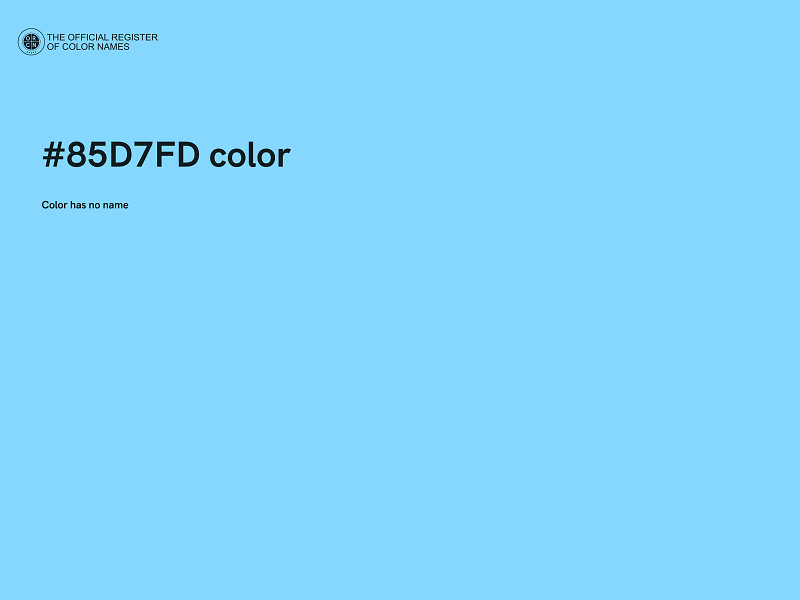 #85D7FD color image