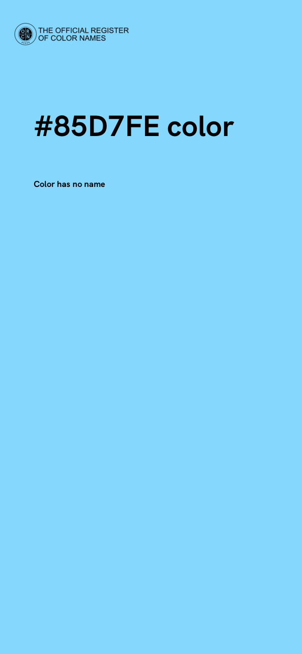 #85D7FE color image