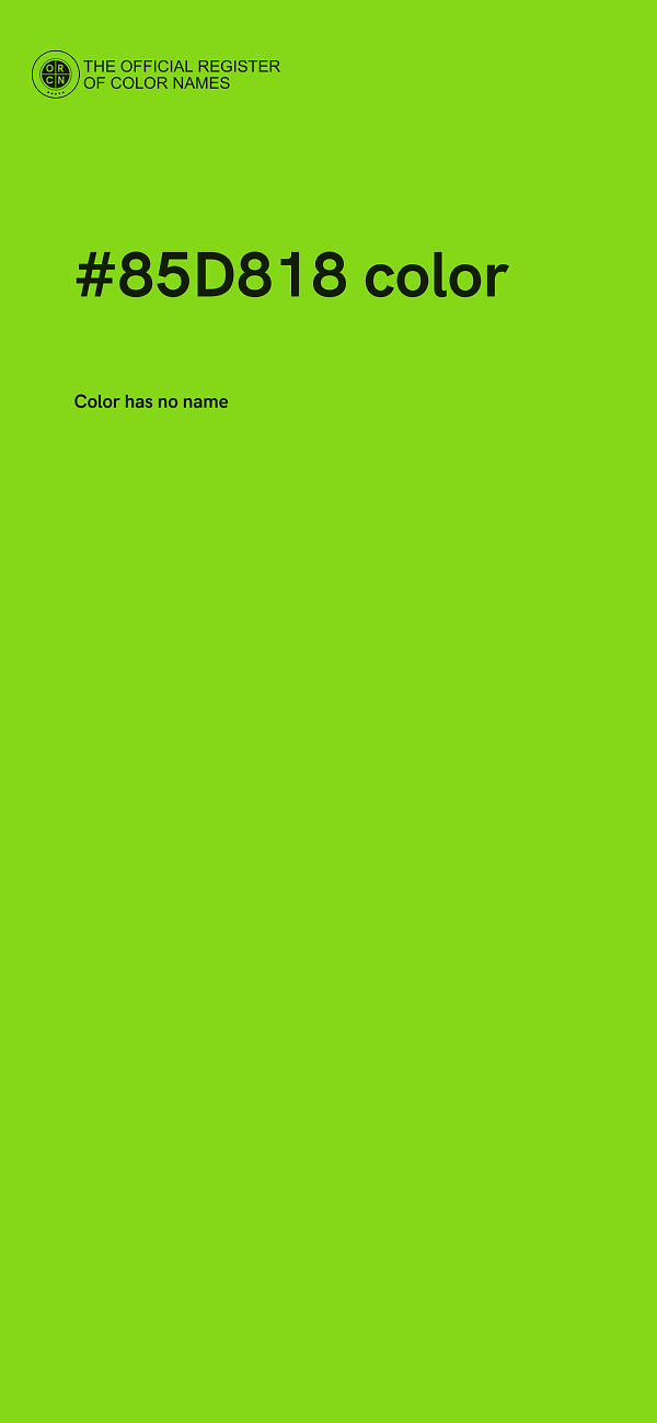 #85D818 color image