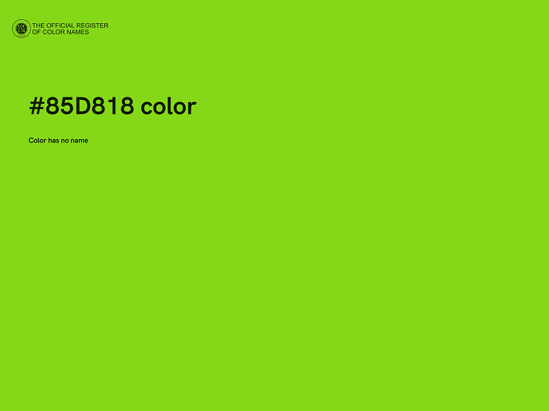 #85D818 color image