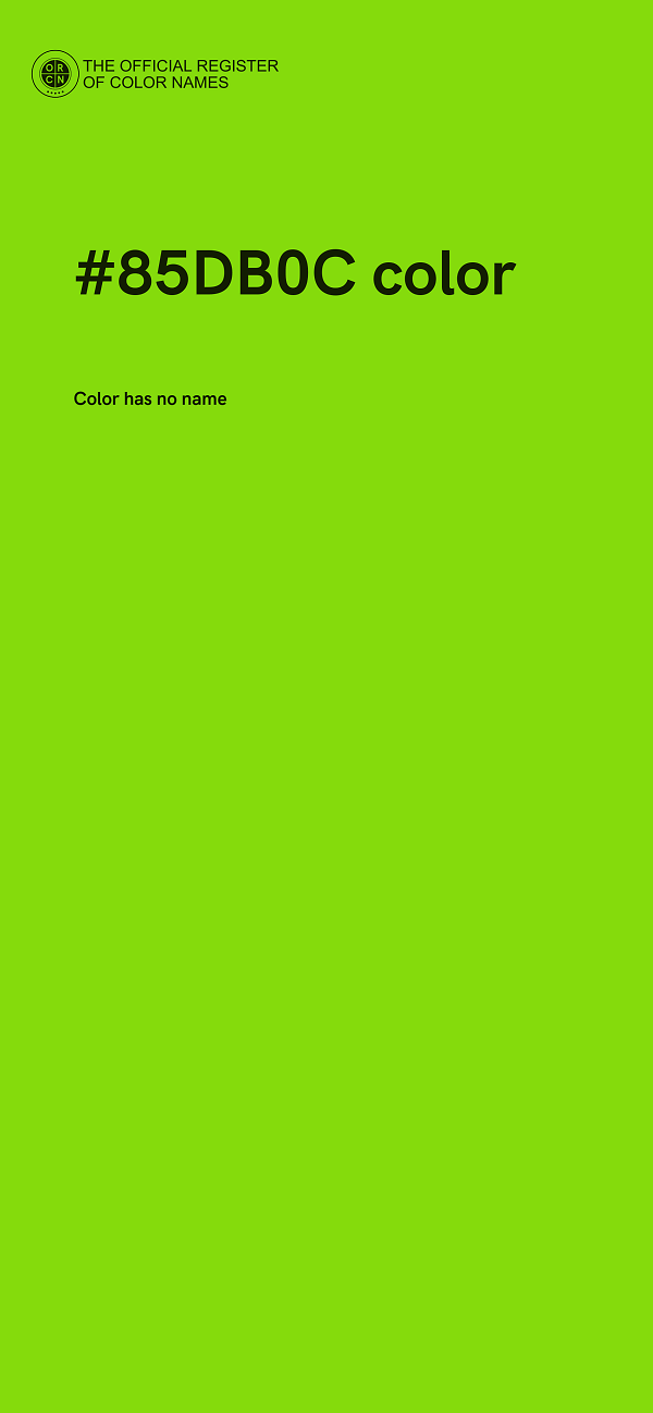 #85DB0C color image