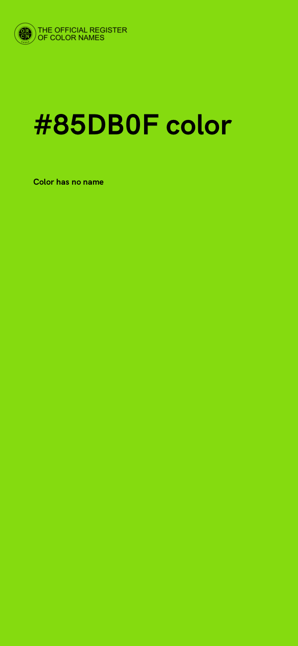 #85DB0F color image