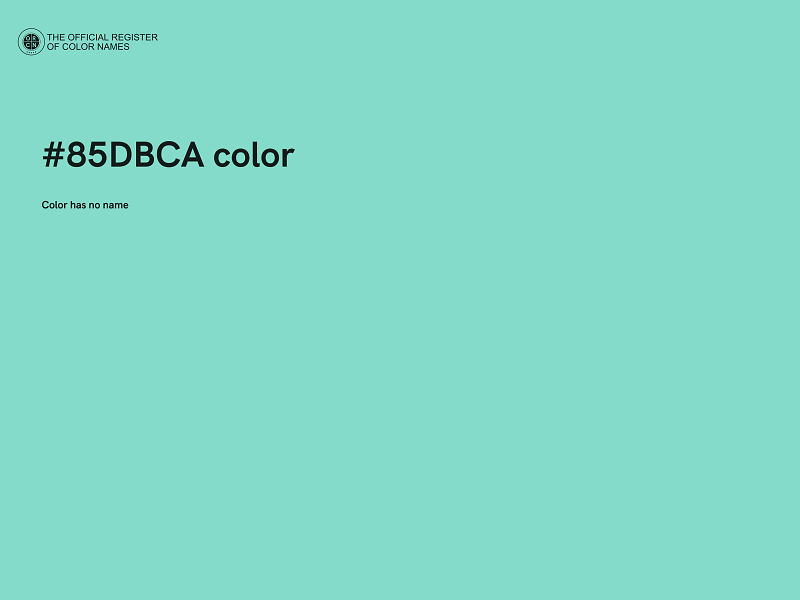 #85DBCA color image