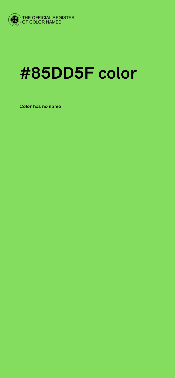 #85DD5F color image