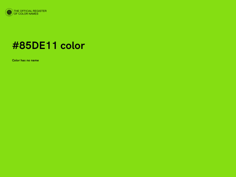 #85DE11 color image