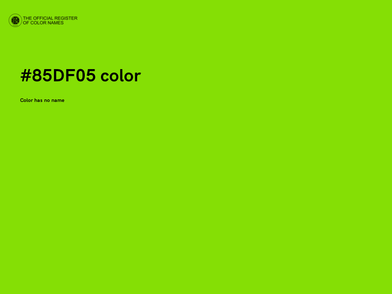 #85DF05 color image
