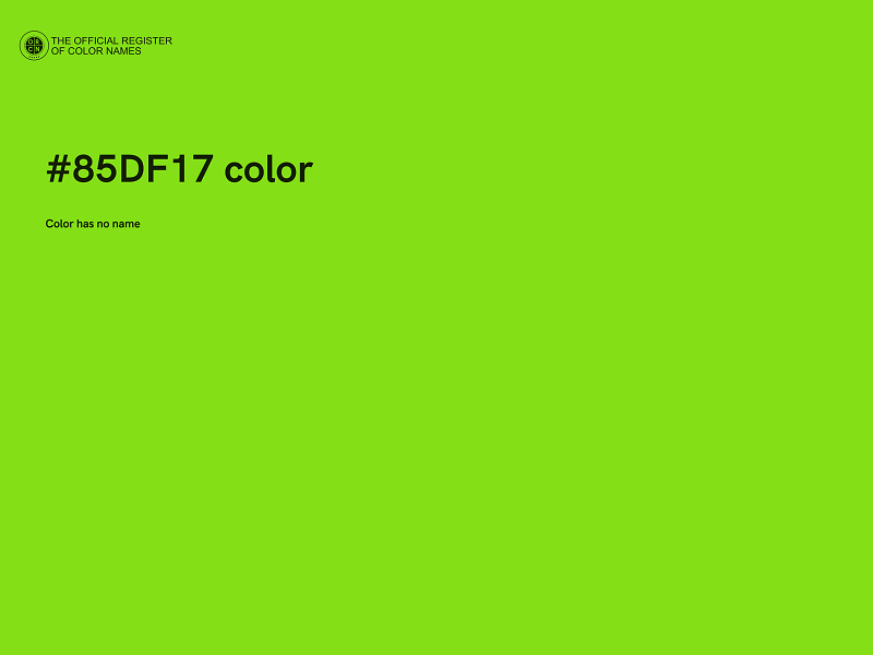#85DF17 color image