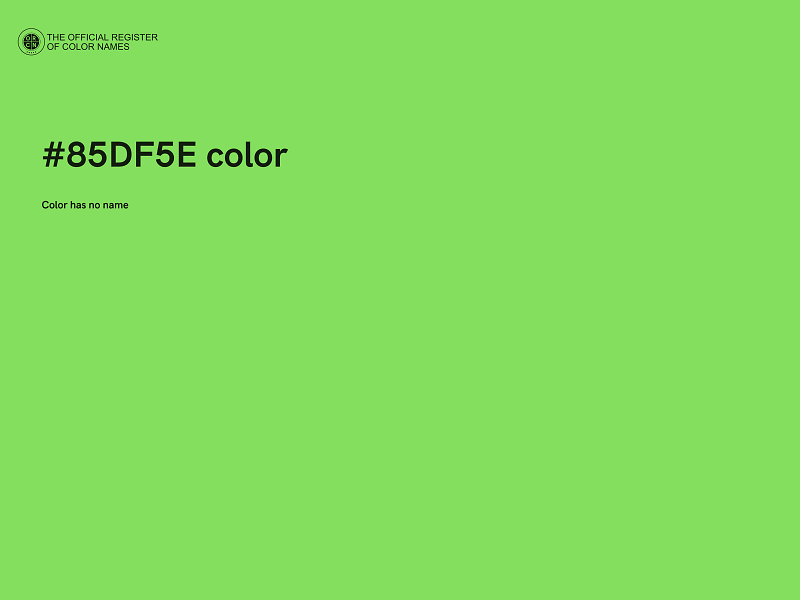 #85DF5E color image